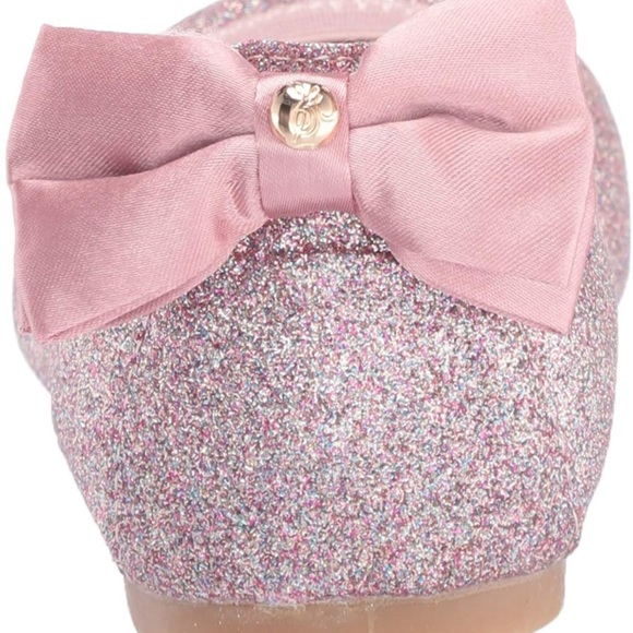 Sam Edelman girls Sparkle Pink Ballerina Flats - Picture 3 of 7